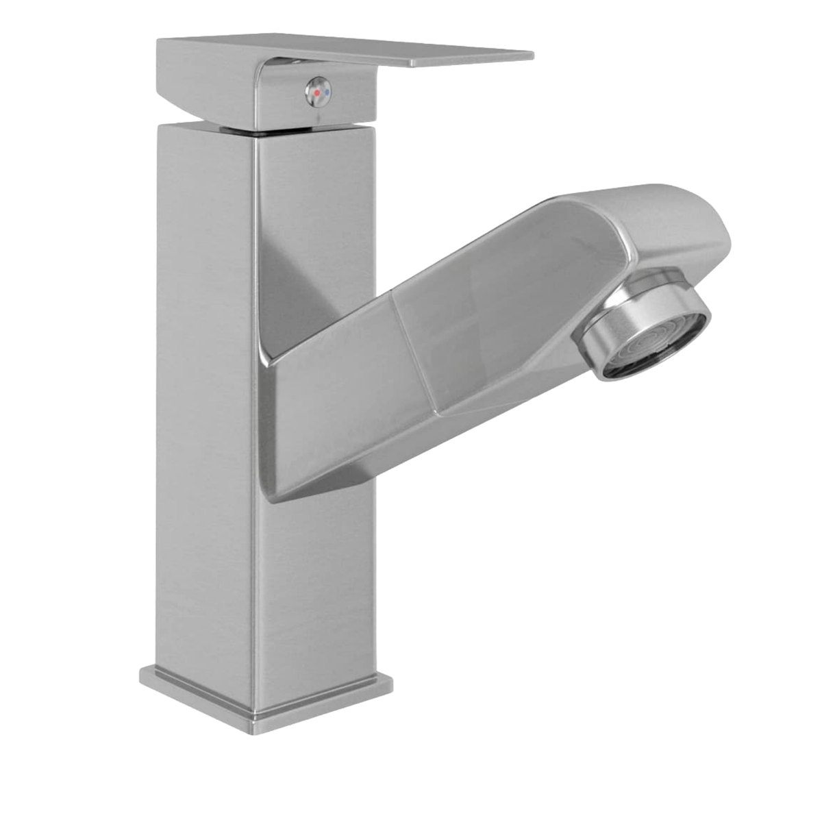Robinet de lavabo rétractable de bain Argenté