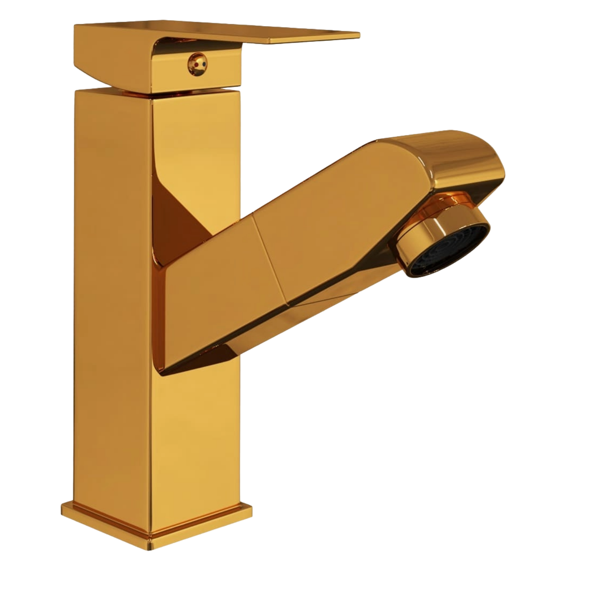 Robinet de lavabo rétractable Finition dorée
