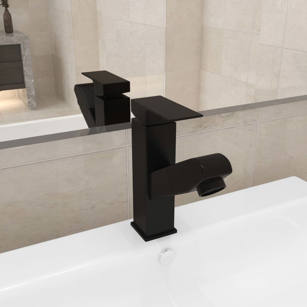Robinet de lavabo rétractable Finition noire