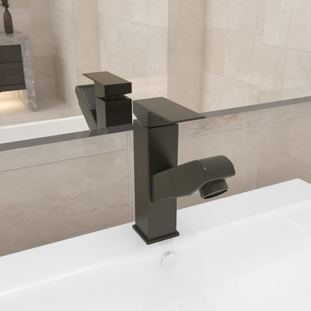 Robinet de lavabo rétractable Finition grise