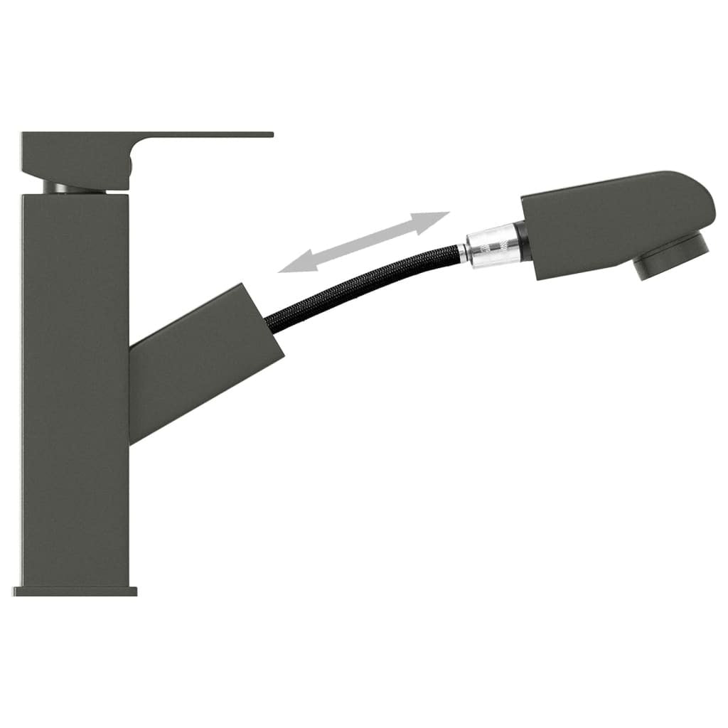 Robinet de lavabo rétractable Finition grise